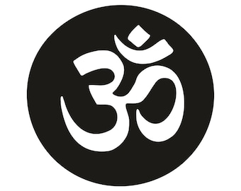 Hindu religion symbol Om Car Decal Bumper Sticker Car Window Decor JDM Auto Truck Banner Vinyl Tablet Tattoo Decoration Wall Laptop Bike 3m