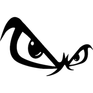 Eyes Decals Angry Funny Auto Car Bumper Window Vinyl Decal Sticker Jeep 3M DIY Decor Laptop Tablet Truck Banner Waterproof Wall V-0013