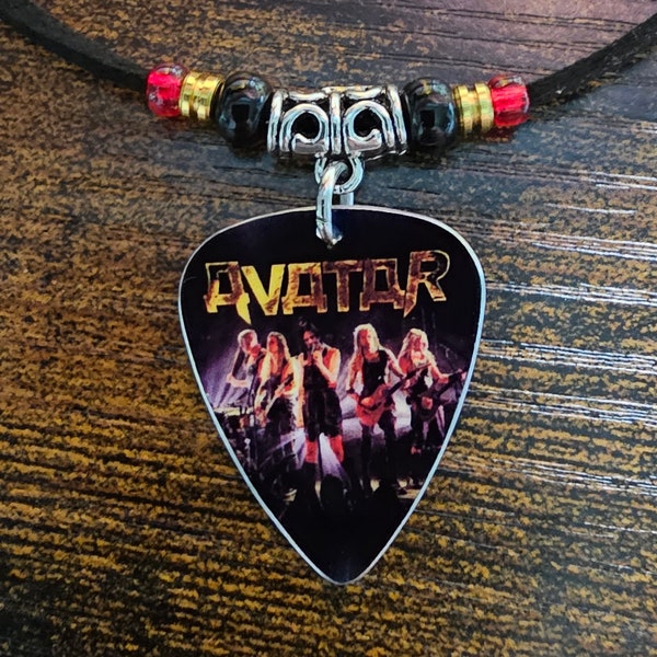 Avatar Band dance devil dance aluminum guitar pick necklace