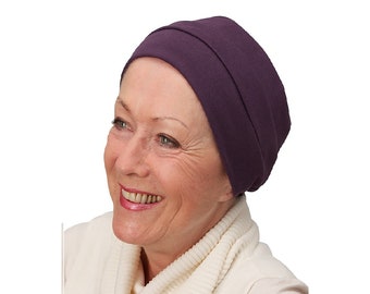 Chemo Beanie Kopfbedeckung, weiche Baumwollmütze, Turban, Kopftuch in vielen Farben, Schlafmütze oder Basishut für Haarausfall