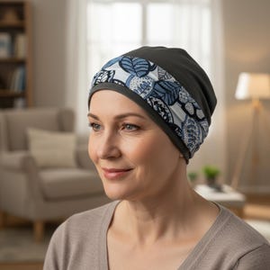 Chemo Hut mit abnehmbarem Kopfband: Bequeme Baumwollkrebs-Kopfbedeckung