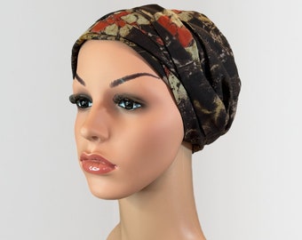 Vorgebundenes Chemo-Kopftuch/Chemo-Turban für Krebspatienten mit Haarausfall, exklusiv von Chemotherapy Headwear