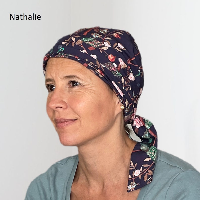 Pre Tied Chemo Head Scarf/Chemo Turban For Cancer Patients with Hair Loss Exclusively by Chemotherapy Headwear image 2