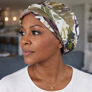 Easy Tie Cotton Chemo Head Scarf: Soft Turban for Hair Loss - Handmade