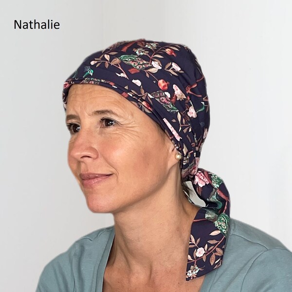 Pre Tied Head Scarf/Chemo Turban For Cancer Patients. Easy to tie chemo headscarves for women with hair loss