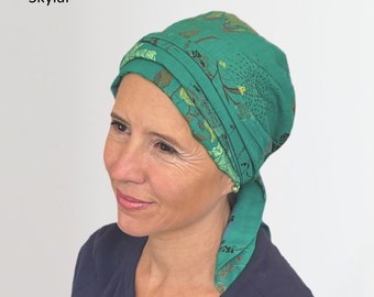 Pre Tied Chemo Head Scarf/Chemo Turban For Cancer Patients with Hair Loss Exclusively by Chemotherapy Headwear