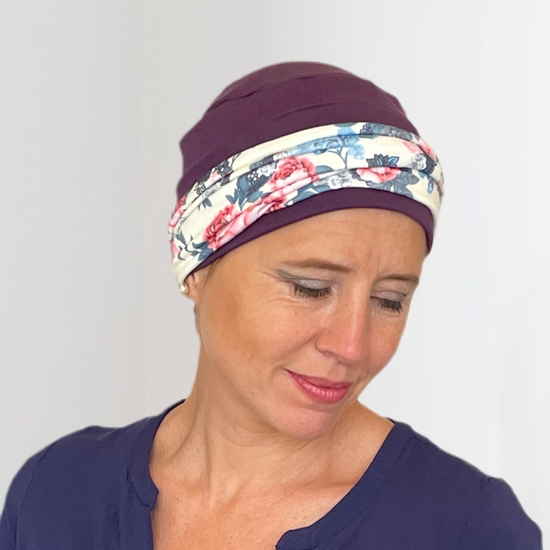 Comfortable Hats for Cancer Patients With Detachable Headband. Etsy UK