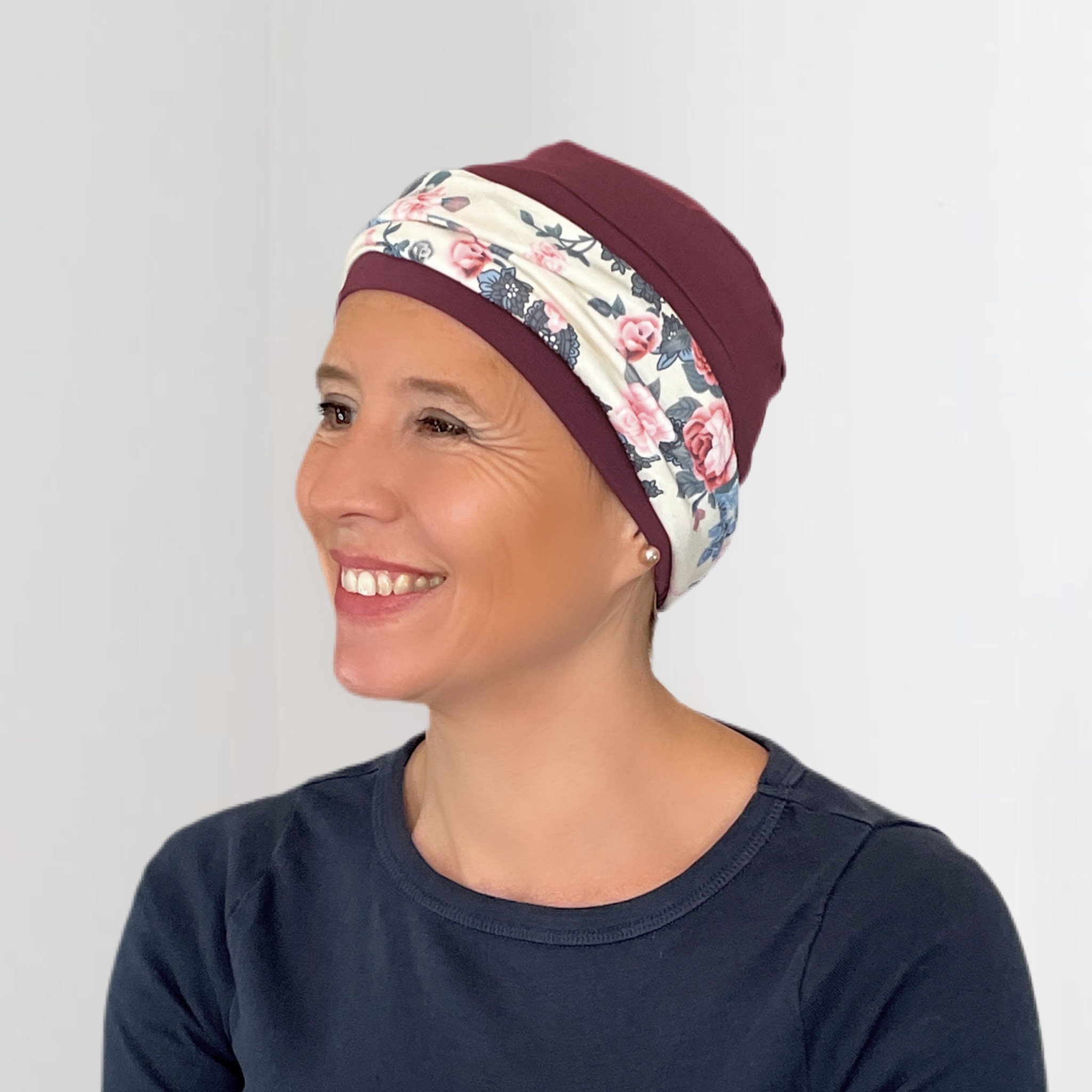 Comfortable Hats for Cancer Patients With Detachable Headband. Etsy UK