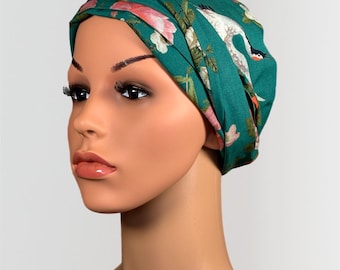 Foulard chemioterapico in cotone: morbido e facile da annodare per