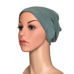 Chemo Beanie nakrycia głowy na wypadanie włosów Stretch Super miękki turban wiele kolorów nakrycia głowy łysienie kapelusz czapka dla kobiet zdjęcie 8