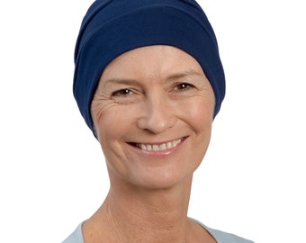 Chemo Hat Soft Comfortable Alternative to Wig Headwear Beanie Turban Cotton Cap Easy to Wear Alopecia Hair Loss