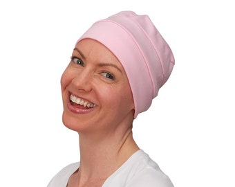 Chemo Hat Soft Comfortable Alternative to Wig Headwear Beanie Turban Cotton Cap Easy to Wear Alopecia Hair Loss
