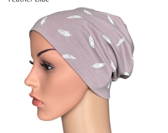 Chemo Beanie Chemotherapy Headwear - Comfortable Sleep Hat For Cancer Patients With Hair Loss. Chemo Hats are Ideal Breast Cancer Gifts