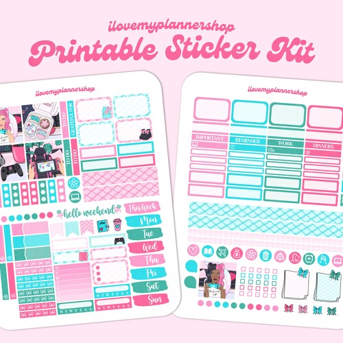 Mini Weekly Kit. Printable Planner Stickers. Christmas Weekly - Etsy