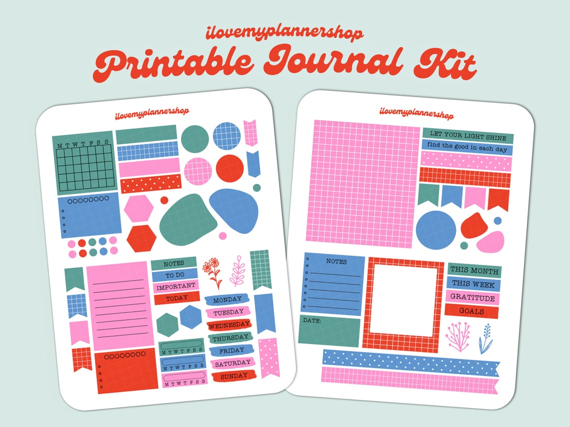 Printable Bullet Journal Kit. Christmas Gifts Bujo Printable - Etsy
