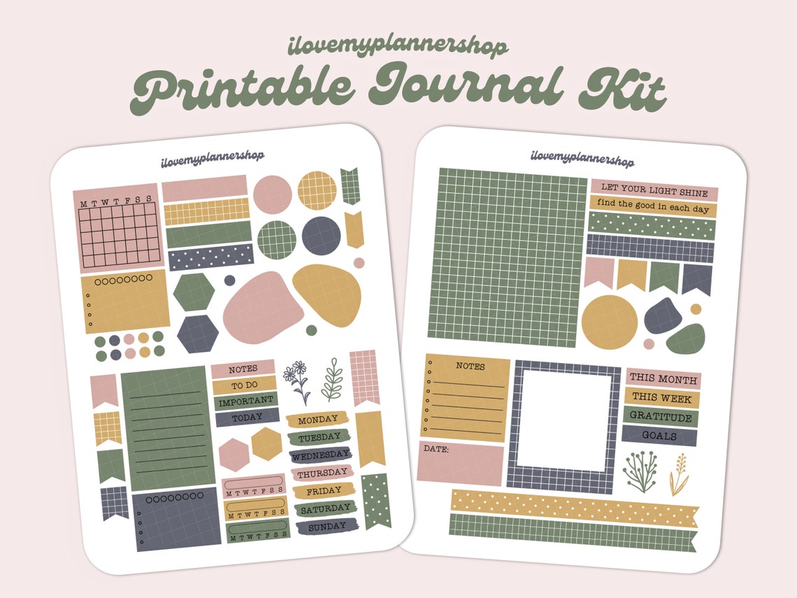 Printable Bullet Journal Kit. Winter Cozy Bujo Printable - Etsy
