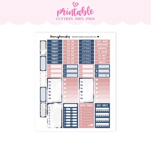 Galaxy Stars Happy Planner Printable Planner Stickers - Etsy