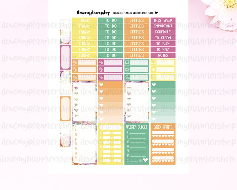 Happy Planner Stickers Printable Kit Planner Sticker | Etsy