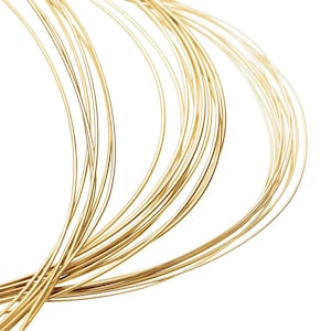 24K Pure .999 Gold Coiled Round Wire Half Hard 14GA - 30GA Available in 24K-22K-18K Solid Gold