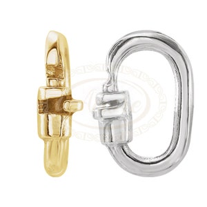 May include: Two lobster claw clasps, one gold and one silver, for jewellery making.