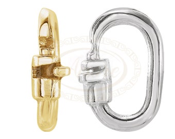 Oval Magic Link Locking Jump Ring No Soldering Required