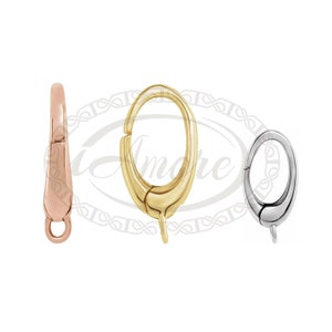 Oval Triggerless Lobster Clasp Necklace Chain Connectors Charm Holder