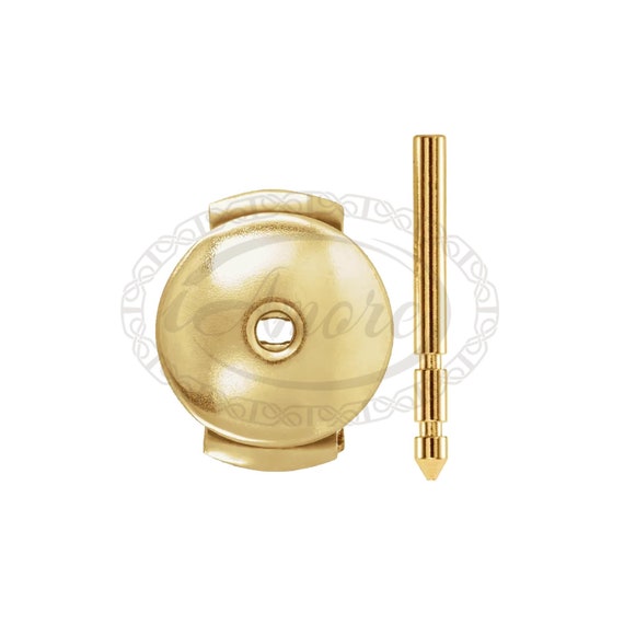 Protektor System Secure Earring Lock Back Post Set 14K 18K Gold Platinum  Silver -  Israel