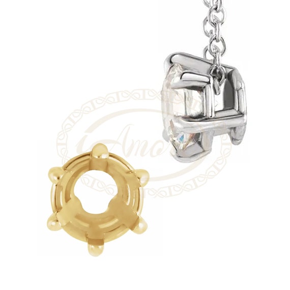 14k Yellow Gold 4mm Gemstone Slide Pendants 14k Yellow Gold 4mm Gemstone Slide Pendants