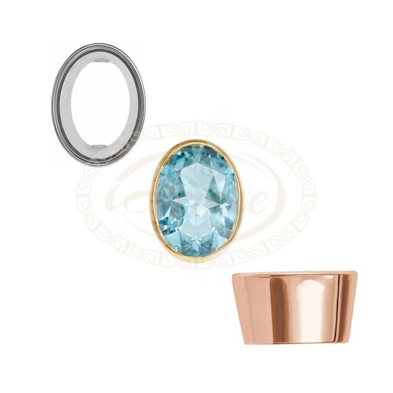 Tapered bezel shop setting