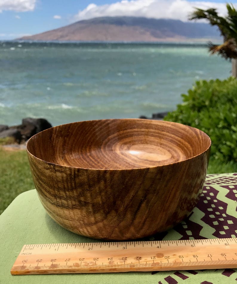 Mimosa wood bowl 7.25 18.4cm x 3.75 9.5 cm Etsy