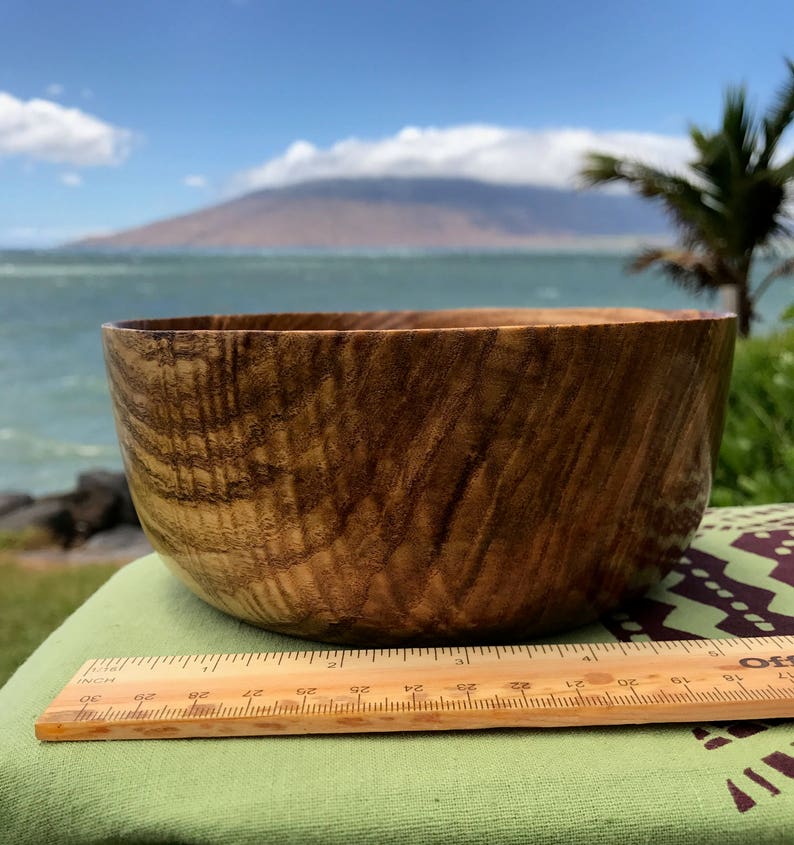 Mimosa Wood Bowl 7.25 18.4cm X 3.75 9.5 Cm Etsy