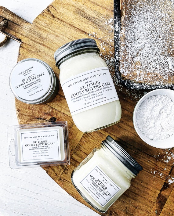 St. Louis Gooey Butter Cake Hand Poured Pure Soy Candles and Melts 