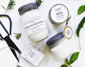 Herbs De Provence Hand Poured Pure Soy Candles and Melts