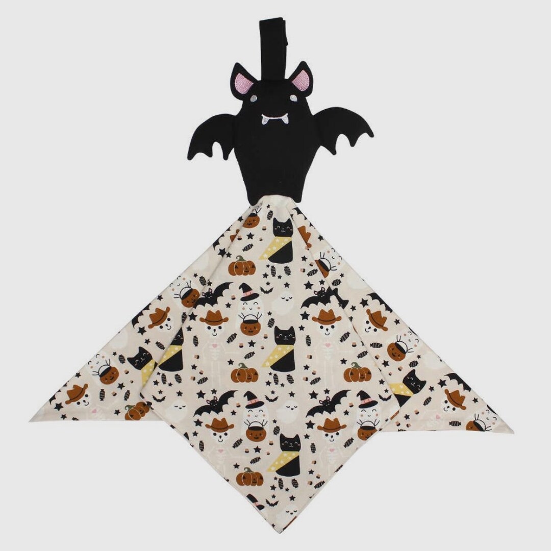 Spooky Cute Bat Lovey Baby Lovey Bamboo Lovey Halloween Etsy