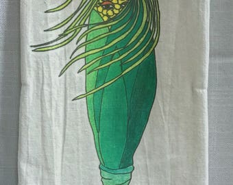 Exotic Corn - Whimsical Vegetable Flour Sack Kitchen and Tea Towel