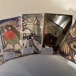 5 tarjetas de felicitación de temporada.