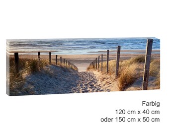 Wandbild Bild Steg Meer Strand Wasser Sand Leinwandbild 100 x 50 cm Wandbild Bild Steg Meer Strand Wasser Sand Leinwandbild 100 x 50 cm