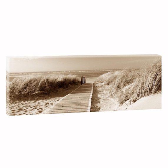 Am Strand Bild Meer Kunstdruck Leinwand Nordsee Poster XXL 100 cm*65 cm 619 se