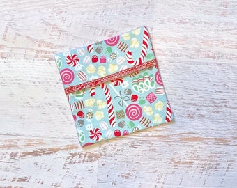 Pad Wrapper Christmas Treats PUL Reusable Washable Cloth Menstrual Pad Storage