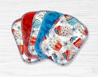 Reusable Cloth Wipes Set: Organic Bamboo Velour & Cotton Knit