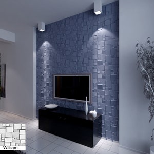 Natural Bamboo 3D Wall Panel Decorative Wall Ceiling Tiles Cladding Wallpaper- William- 6 m2, Panel Dimensions 50cm X 50cm