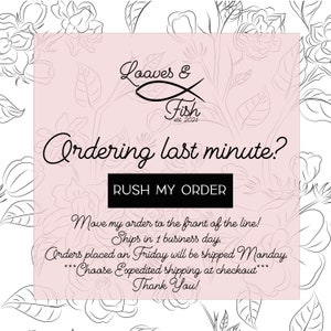 RUSH MY ORDER