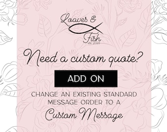 Upgrade from Standard to Custom Message