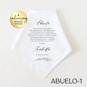 SPANISH Wedding Gift for Grandfather of the Bride or Groom, Abuelo Gift, Wedding Gift for Abuelo, Abuelito, Regalo de Boda