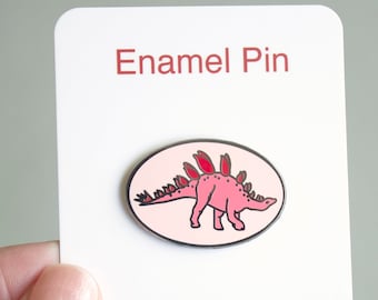 Stegosaurus hard enamel pin