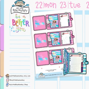 Adesivo pieghevole per planner - Adesivo pieghevole per planner, Adesivo funzionale - Adesivi per planner (MMI022)