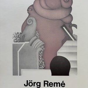 Jörg Remé, Kerlikowsky + Kneidig, cartel original de la exposición de los años 70