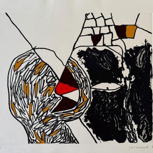 Josep Guinovart, ‘Des de la boca-marge’, original signed engraving, 1989