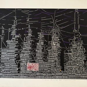 Risaburo Kimura, ‘City 97’, original signed silkscreen, 1974
