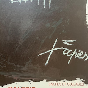 Antoni Tàpies, original vintage exhibition poster, 1960s